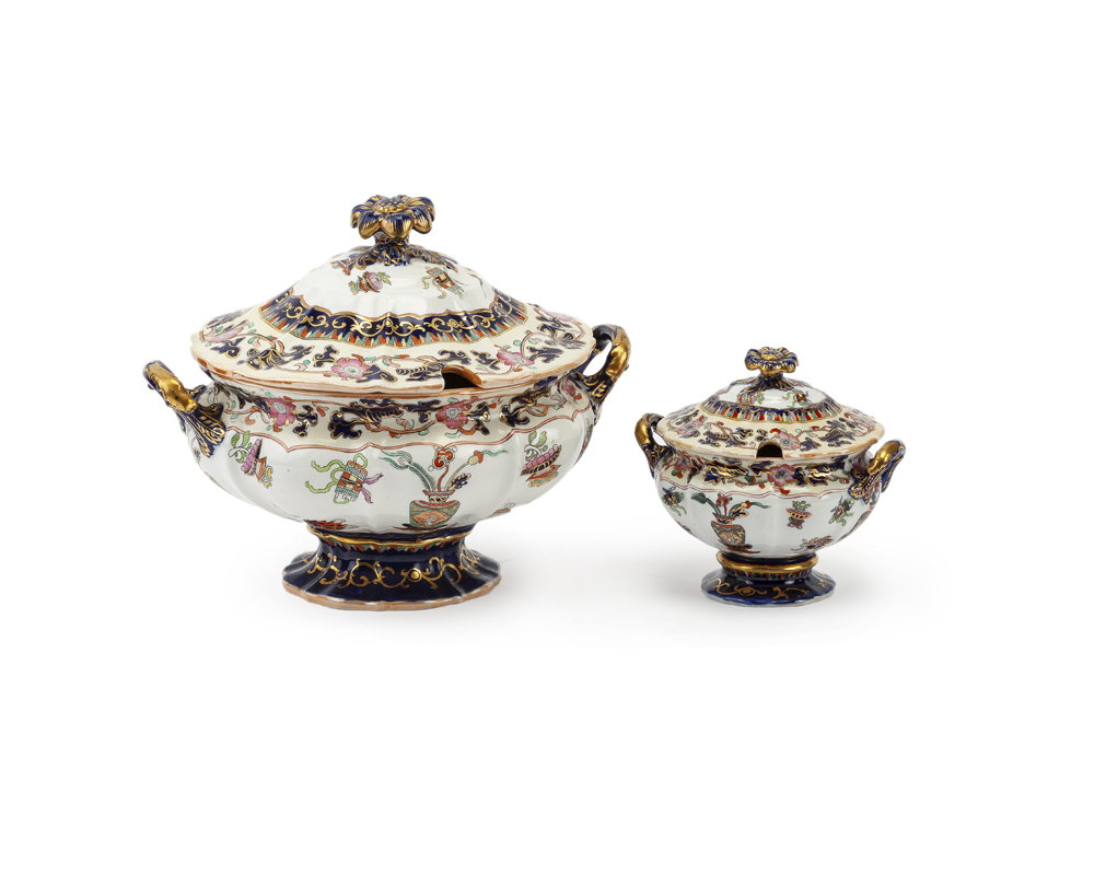 Two Mason's Ironstone tureens