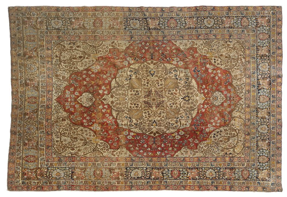 A Persian area rug