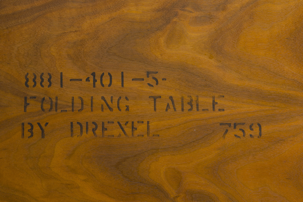 A pair of folding occasional tables, Drexel - Image 3 of 3