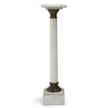 A white marble pedestal