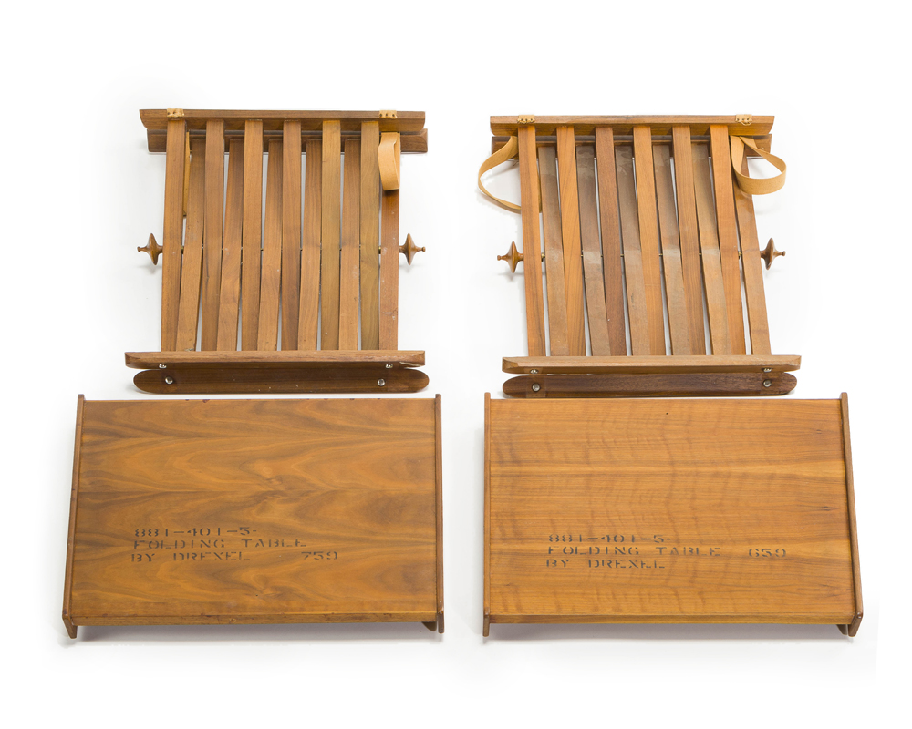 A pair of folding occasional tables, Drexel - Image 2 of 3
