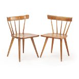 Two Paul McCobb Planner Group spindle-back side chairs