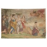 An Aubusson cartoon painted tapestry