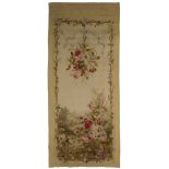 An Aubusson floral tapestry panel