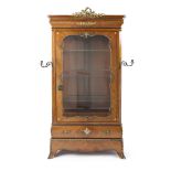 A French gilt bronze-mounted vitrine cabinet