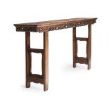 A Chinese carved hardwood altar table