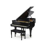 An ebonized Steinway Model B ''Music Room Grand'' piano and bench