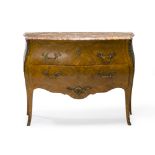 A French Louis XV-style marquetry commode