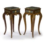 A pair of Louis XV-style lamp tables