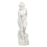 An Italian carved Carrera marble statue