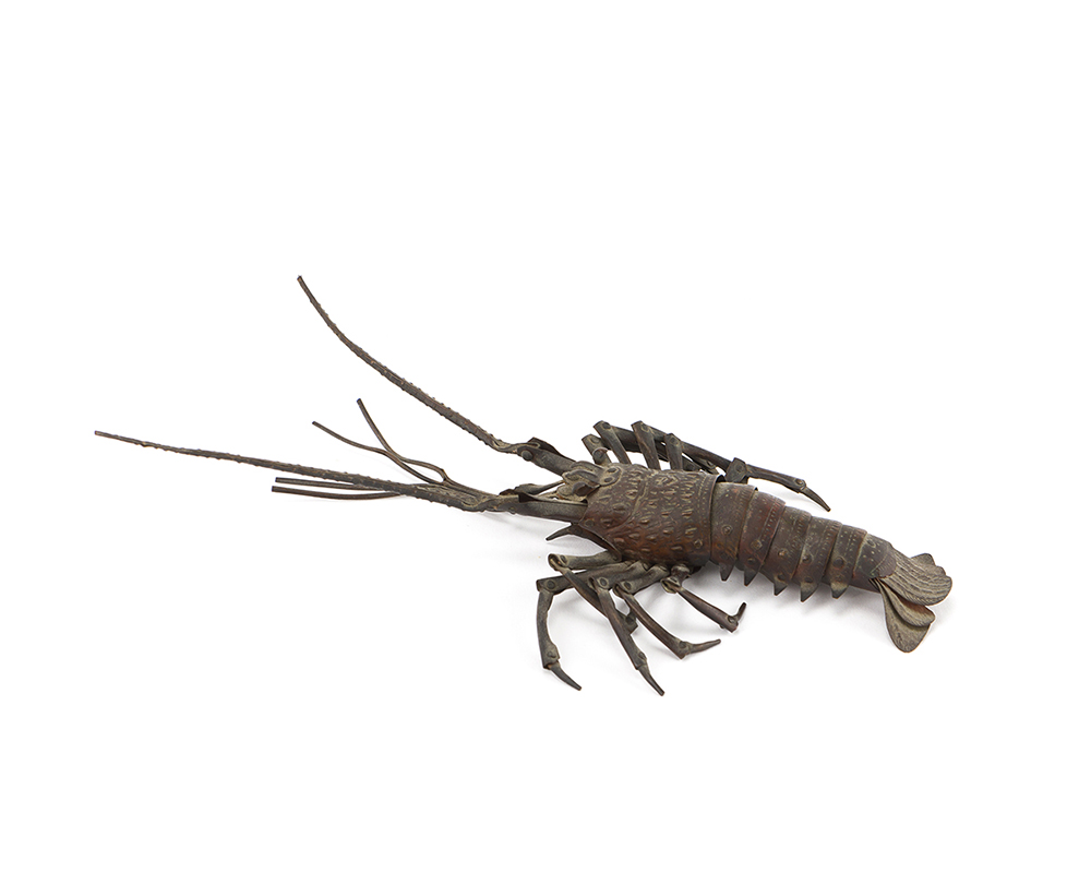 A Japanese copper articulated crawfish