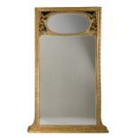A large giltwood pier mirror