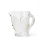 A Lalique ''Chene'' art glass carafe/pitcher