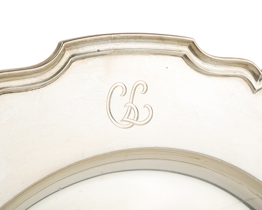 A Shreve & Co. sterling silver service platter - Image 3 of 3