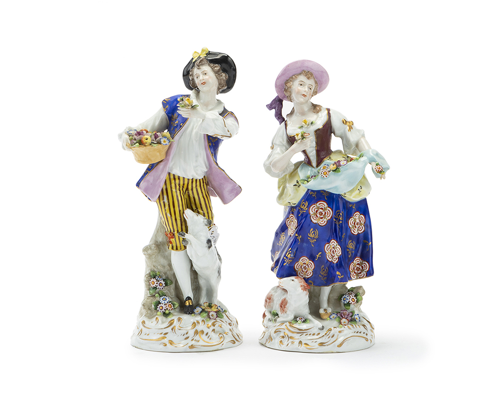 Two porcelain figures