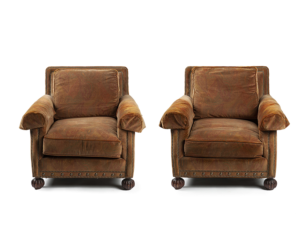 A pair of Ralph Lauren armchairs - Image 2 of 3