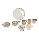 A group of sterling silver holloware