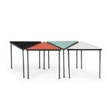 A set of Frederic Weinberg Formica nesting tables