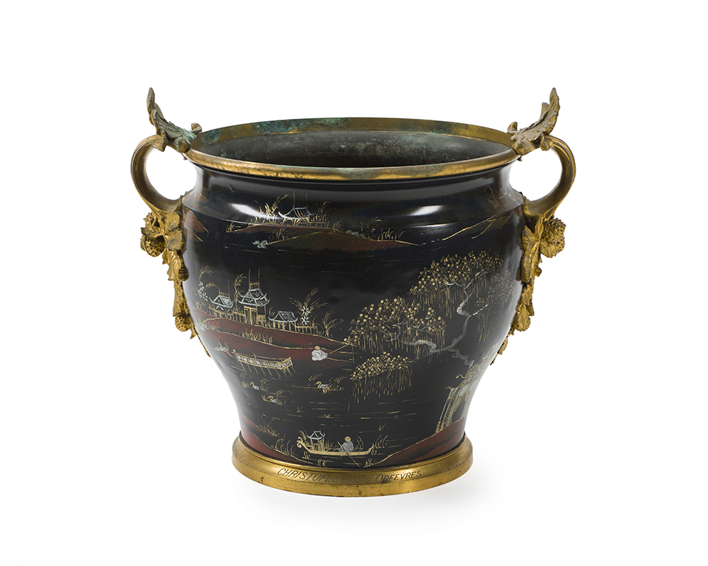 A Christofle gilt bronze jardinière - Image 4 of 4