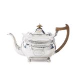 An English George III sterling silver teapot