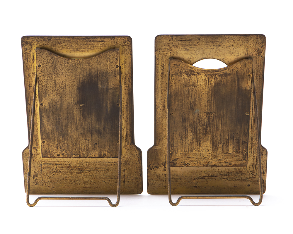 A pair of Tiffany Studios "Abalone" gilt-bronze picture frames - Image 2 of 3