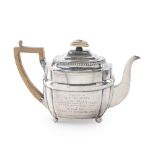 An English George III sterling silver teapot