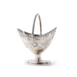 An English George III sterling silver basket