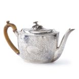 An English George III sterling silver teapot