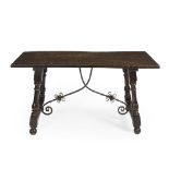 A Spanish trestle table