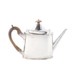 An English George III sterling silver teapot