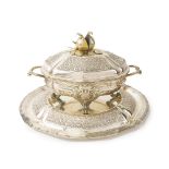 A Mexican Tane sterling and vermeil centerpiece tureen