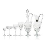 A set of Saint Louis "Chantilly" stemware