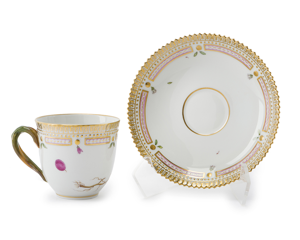 A set of Royal Copenhagen "Flora Danica" demitasse cups and saucers - Image 2 of 4