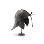 A Continental armored "pappenheimer" helmet