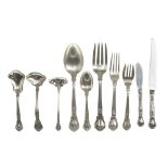 A Gorham "Chantilly" sterling silver flatware service