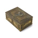 A Tiffany Studios "Abalone" cigar box, #1172