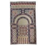 An Art Deco Egyptian Revival wall hanging