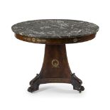 An Empire marble-top table