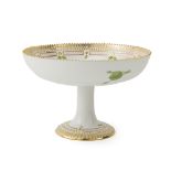 A Royal Copenhagen "Flora Danica" pedestal bowl