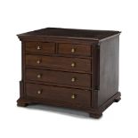 An English mahogany diminutive chest