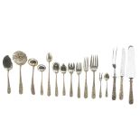 An S. Kirk & Son "Repousse" sterling silver flatware service