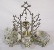 Silver plate breakfast set L 28 cm H 23 cm