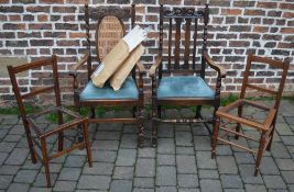 4 chairs (some repairs required)