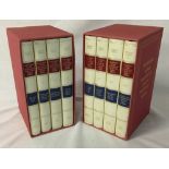 8 volumes of Folio Society The History Of The Decline & Fall Of The Roman Empire by Edward Gibbon
