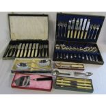 Assorted silver plated cutlery etc