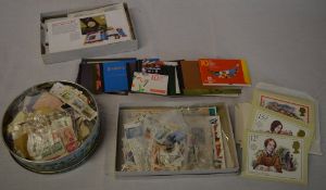 Various stamps including presentation pack booklets, books of stamps, PHQ cards,