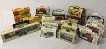 Various boxed diecast model vehicles including Vanguards & Days Gone