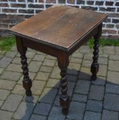 1930s fold over kitchen table with barley twist legs