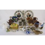 Various ceramics and glassware inc Wedgwood,