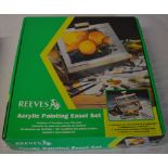 Reeves acrylic painting easel set,